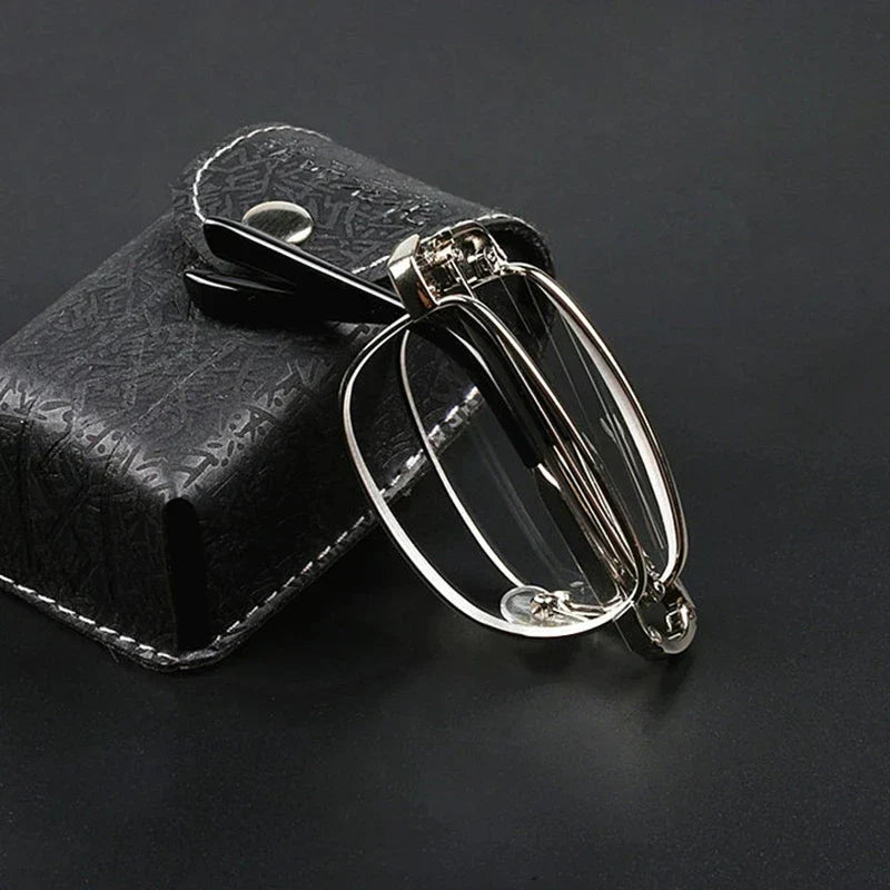 Compact Folding Reading Glasses with Case