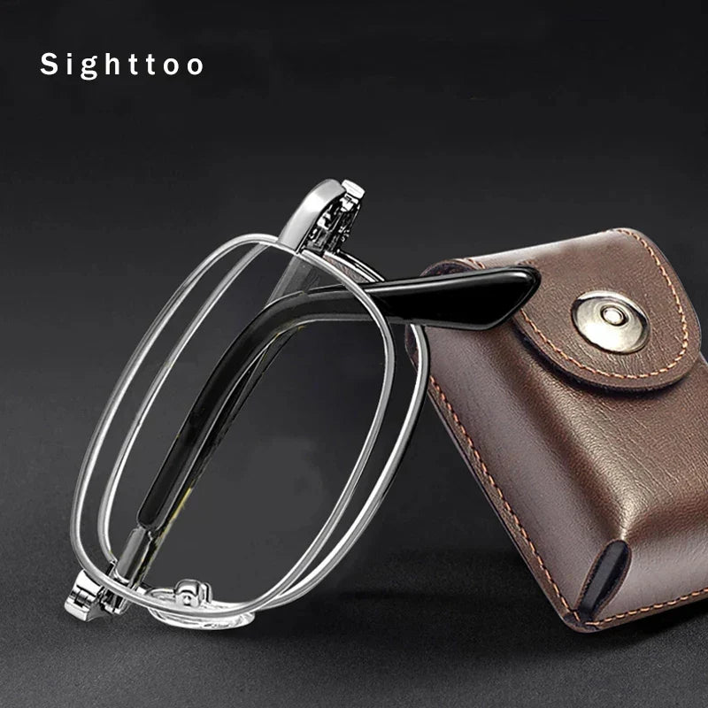 Compact Folding Reading Glasses with Case