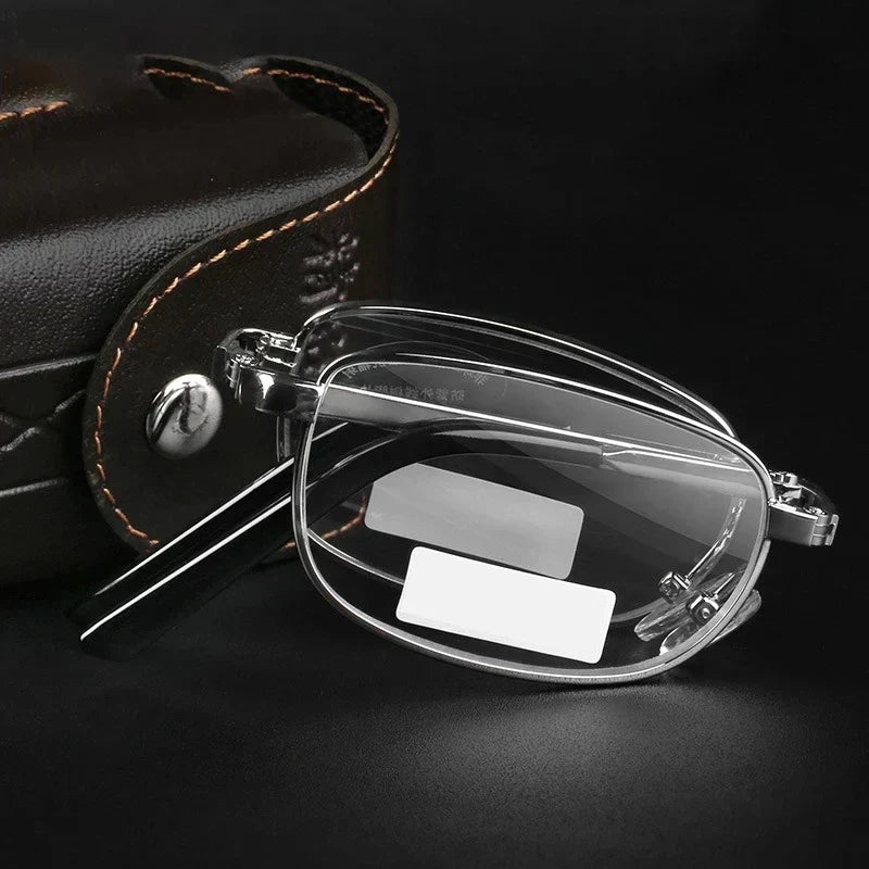 Compact Folding Reading Glasses with Case