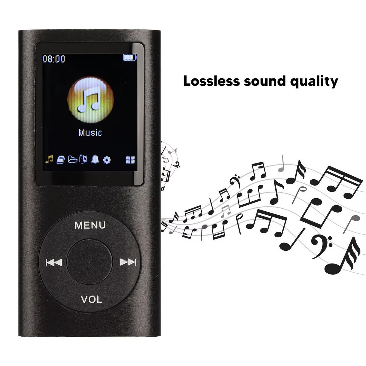 Compact High-Resolution 1.8-Inch LCD MP3 Player