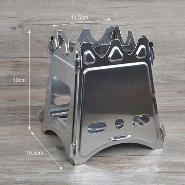 Compact Portable Wood Burning Camping Stove for Outdoor Cooking