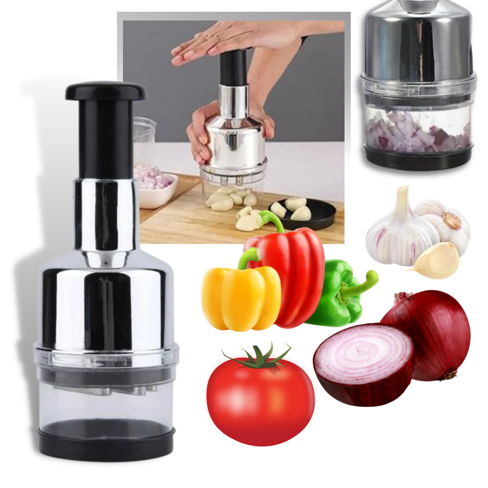 Compact Stainless Steel Vegetable and Garlic Chopper