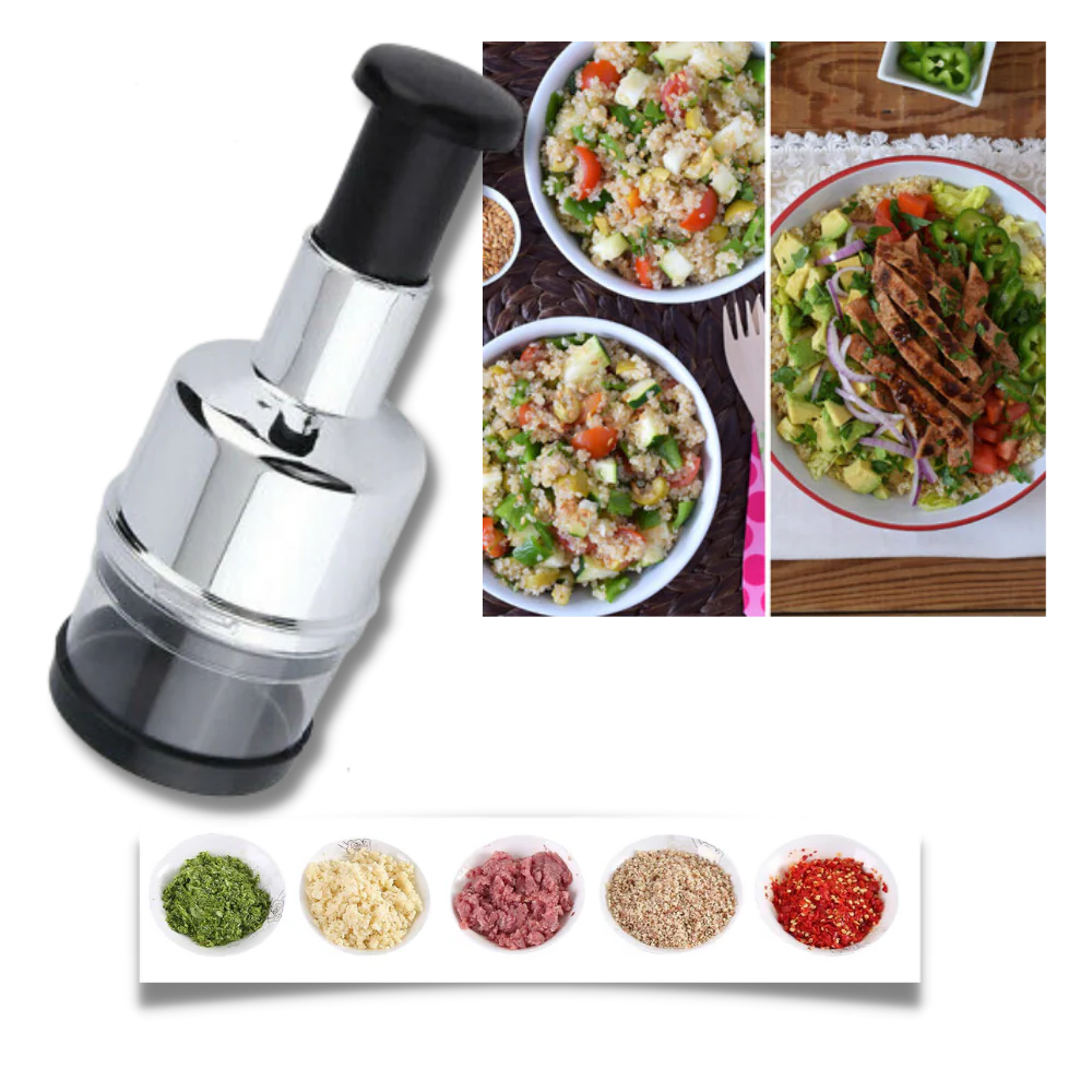 Compact Stainless Steel Vegetable and Garlic Chopper