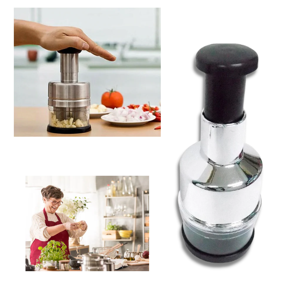 Compact Stainless Steel Vegetable and Garlic Chopper