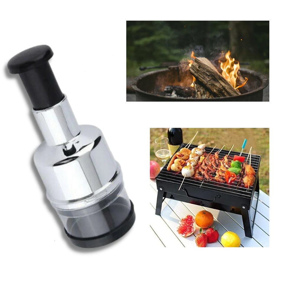 Compact Stainless Steel Vegetable and Garlic Chopper