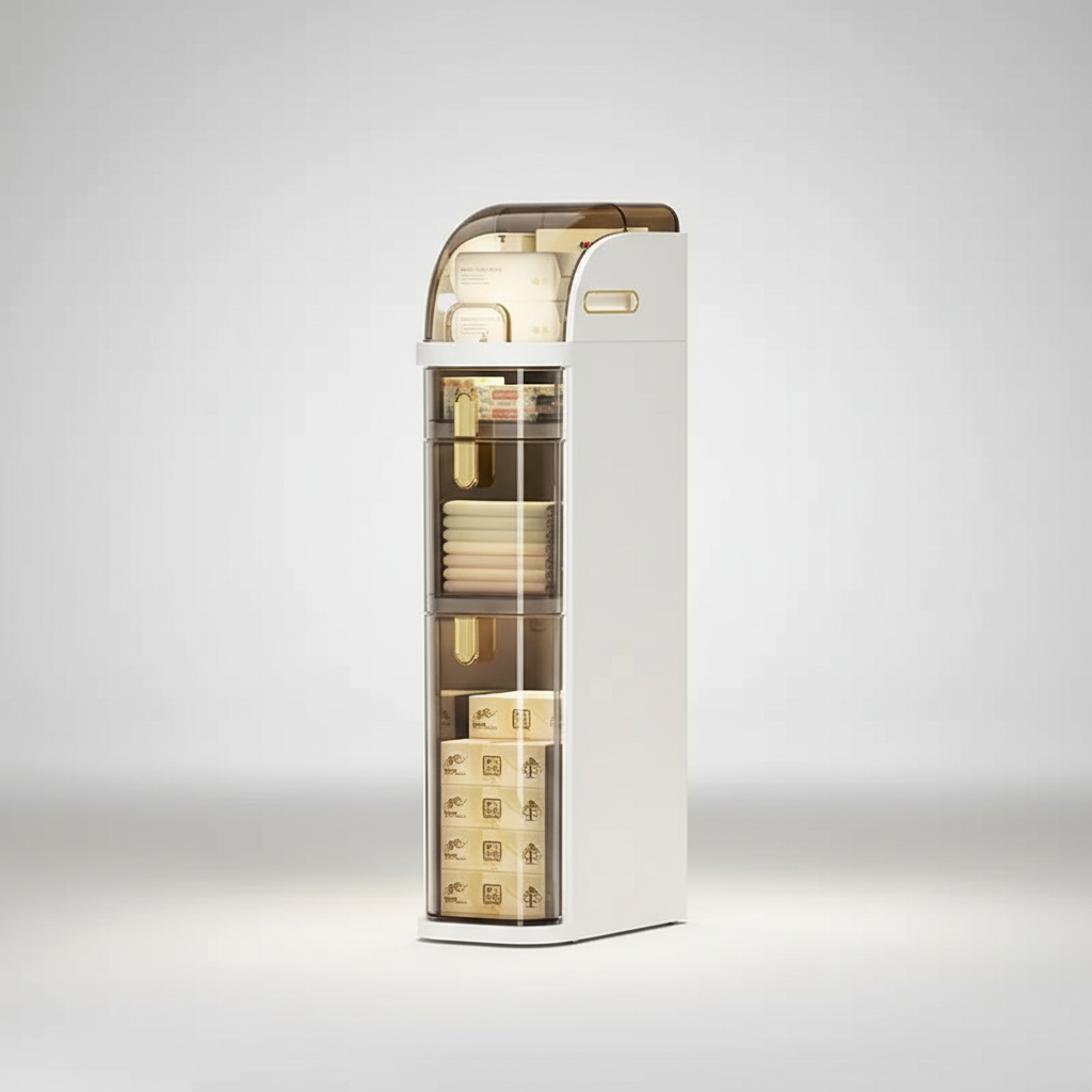 Compact Storage Unit with Wheels