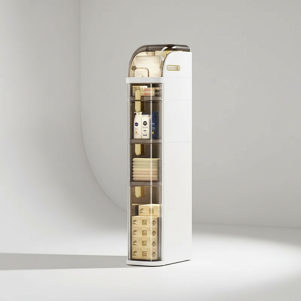 Compact Storage Unit with Wheels
