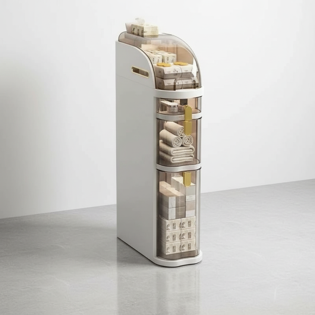 Compact Storage Unit with Wheels