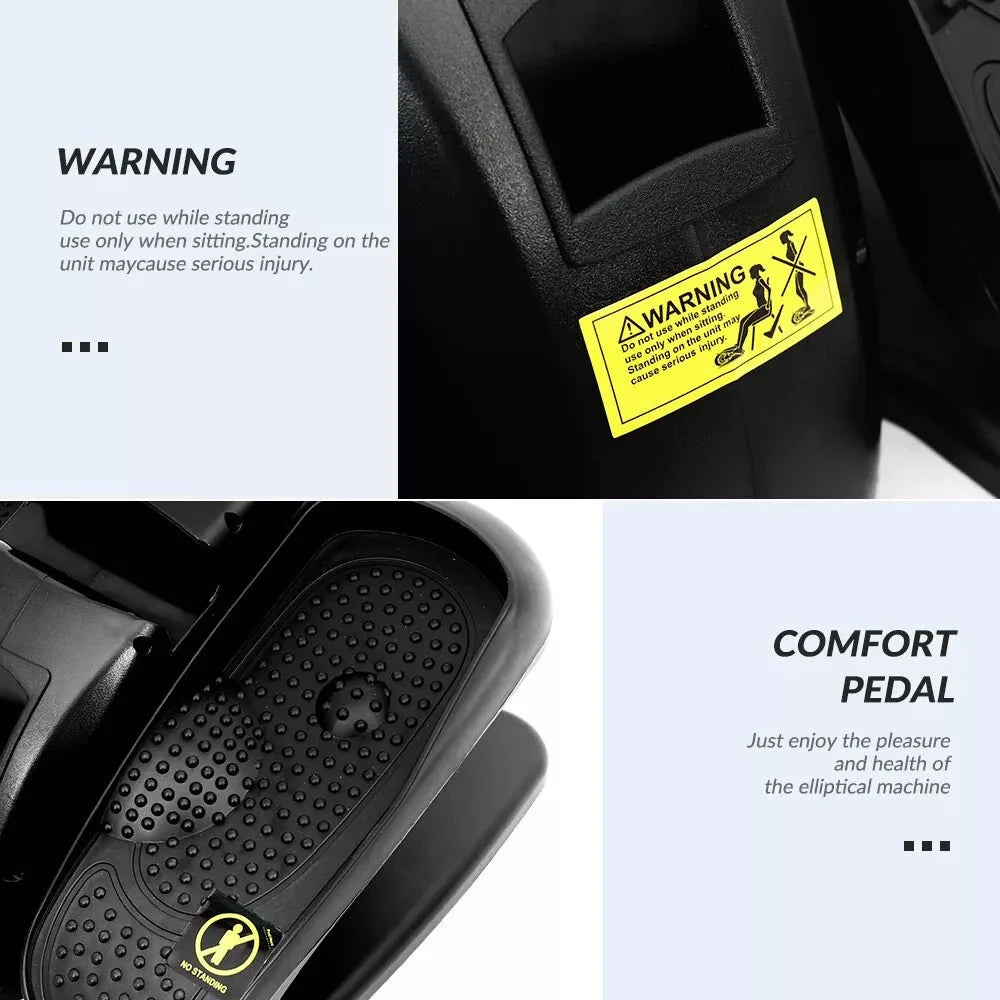 Compact Under-Desk Elliptical Leg Exerciser for Home & Office