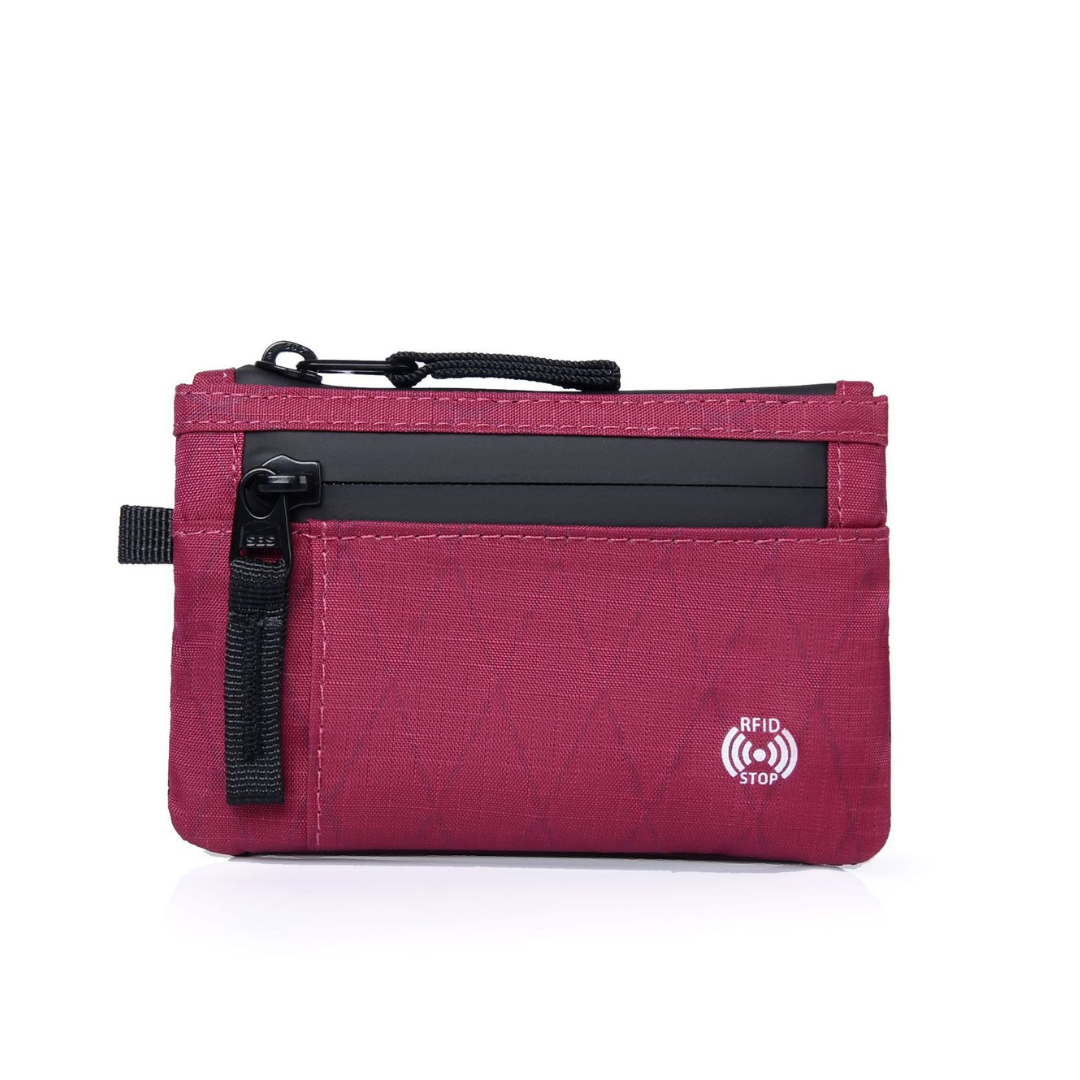 Compact Zippered Card Wallet