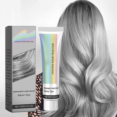 Cool Silver-Grey and Ash Grey Hair Dye