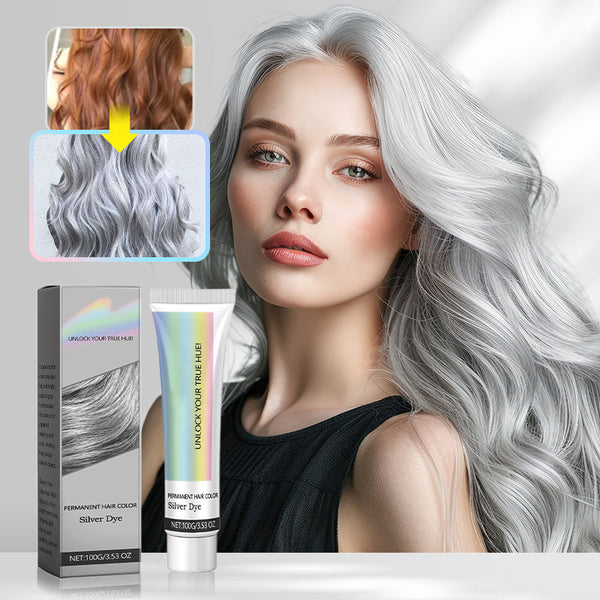 Cool Silver-Grey and Ash Grey Hair Dye