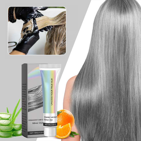 Cool Silver-Grey and Ash Grey Hair Dye