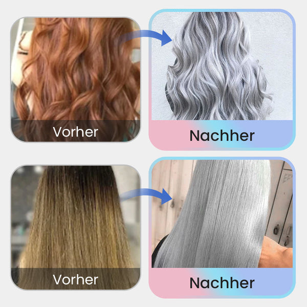 Cool Silver-Grey and Ash Grey Hair Dye