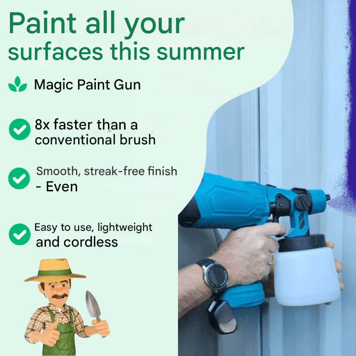 Cordless Electric Paint Sprayer Gun for Fast Painting