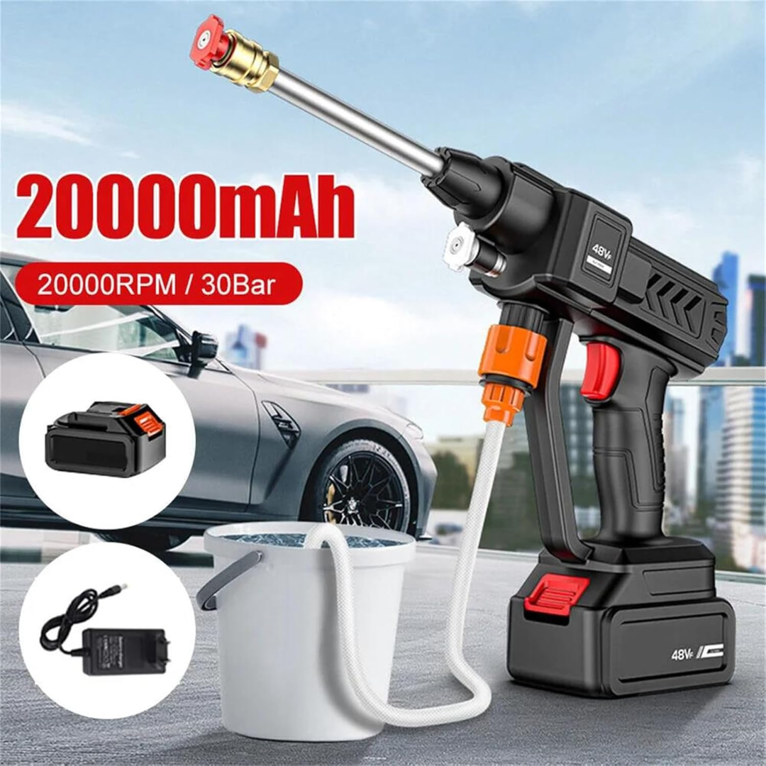 Cordless High-Pressure Cleaner with 2 Batteries