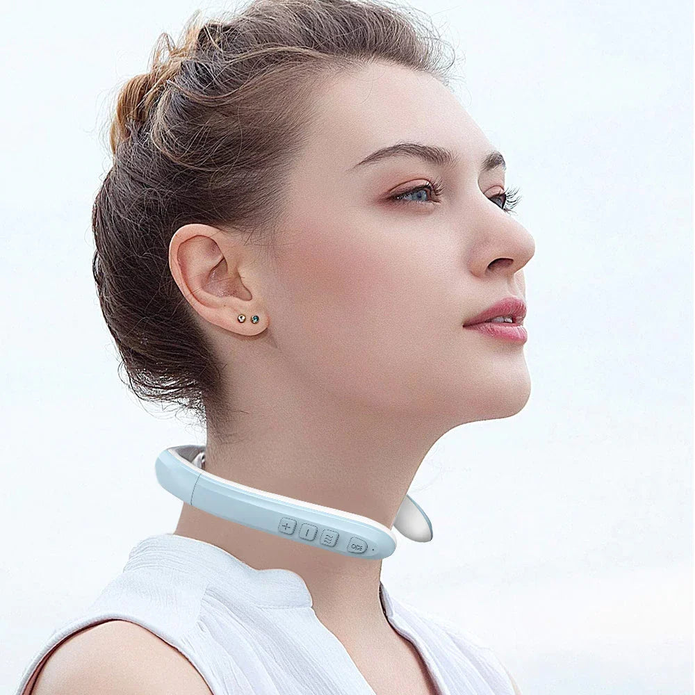 Cordless Ultrasonic Lymphatic Drainage Neck Massager