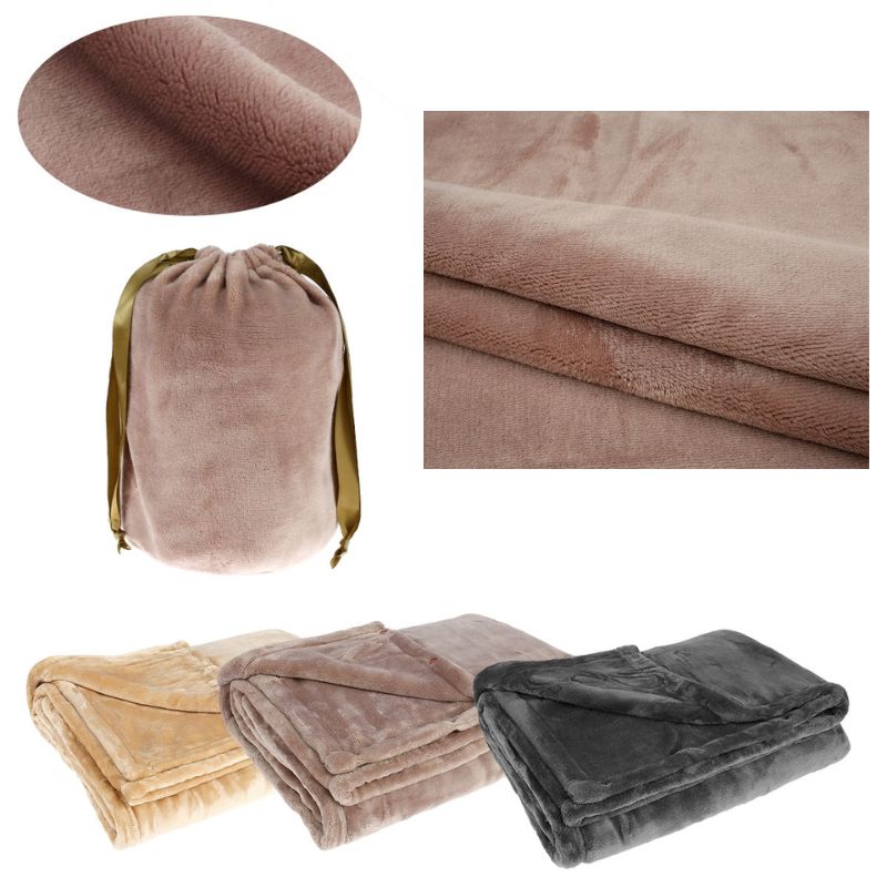 Cordless USB Rechargeable Electric Heated Flannel Throw Blanket