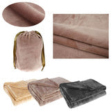Cordless USB Rechargeable Electric Heated Flannel Throw Blanket