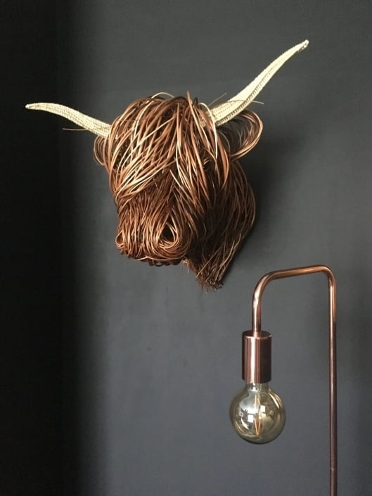 Cow Wall Sculpture Wall Art for Home Interiors