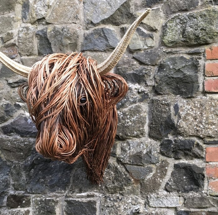 Cow Wall Sculpture Wall Art for Home Interiors