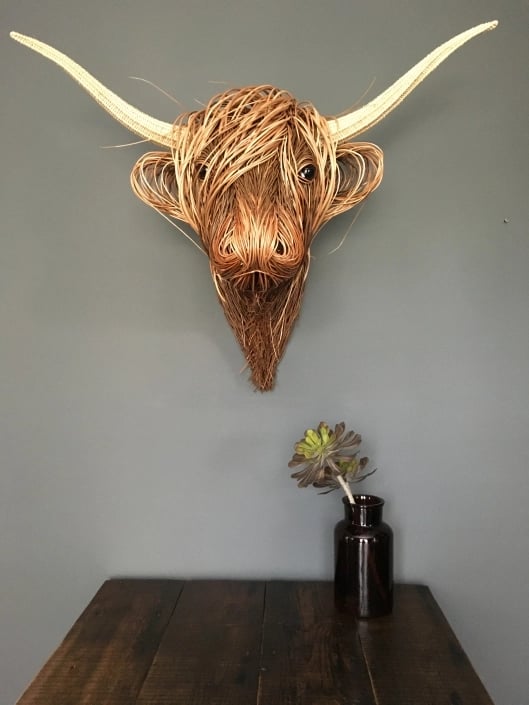 Cow Wall Sculpture Wall Art for Home Interiors