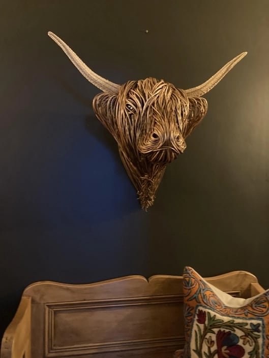 Cow Wall Sculpture Wall Art for Home Interiors