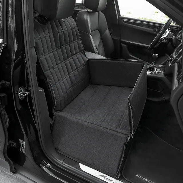 Cozy Padded Dog Car Seat and Basket for Safe Travel