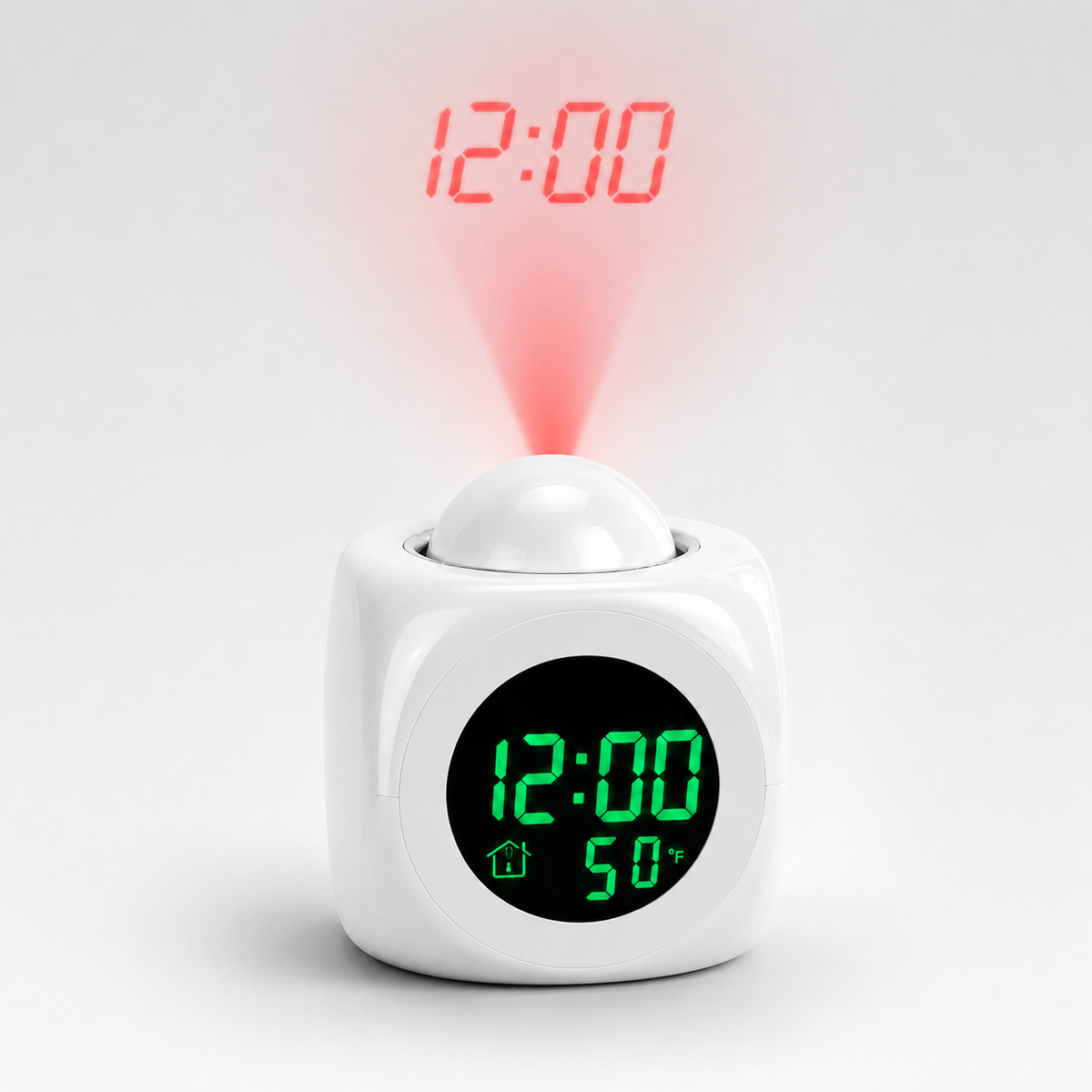Cube Digital Projection Alarm Clock