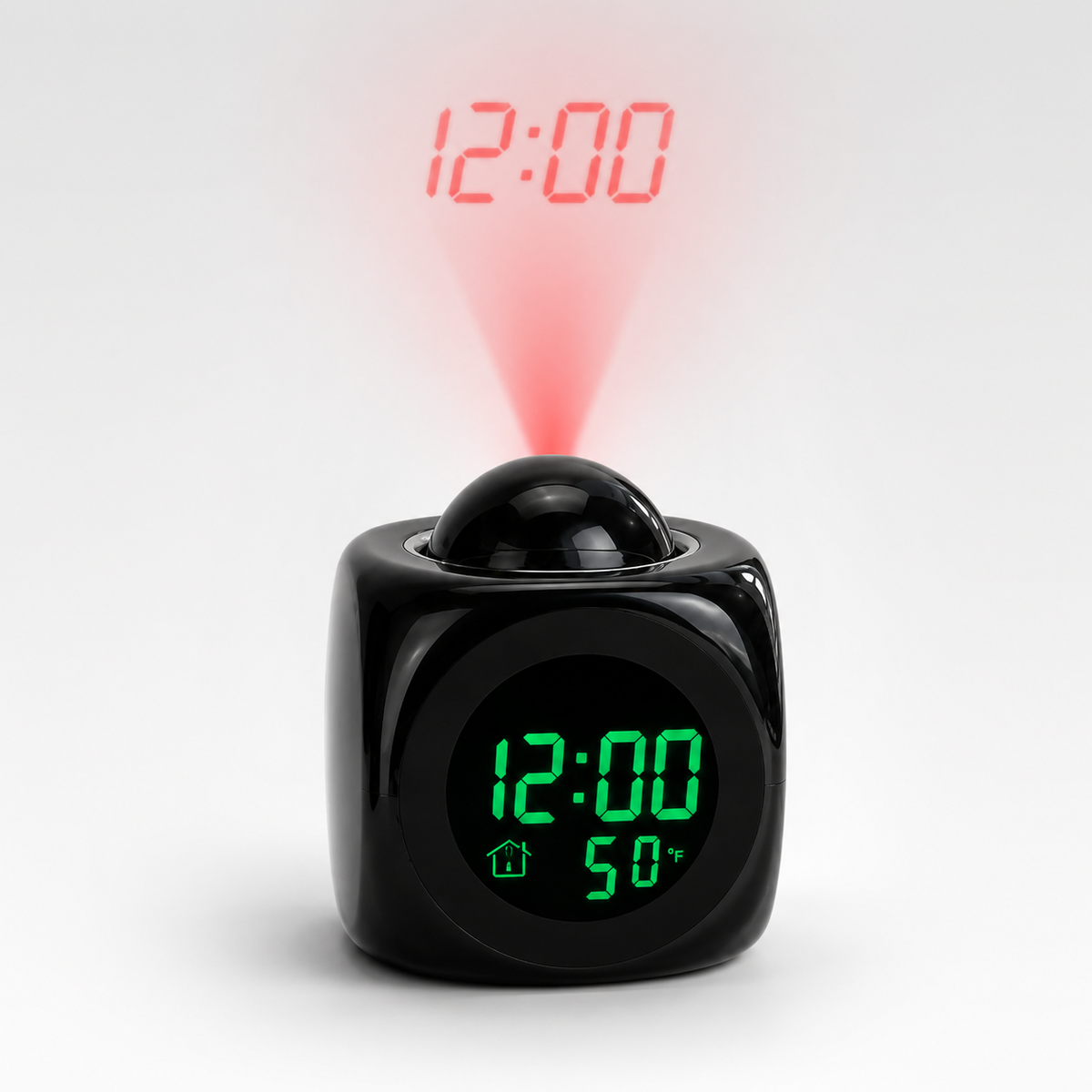 Cube Digital Projection Alarm Clock