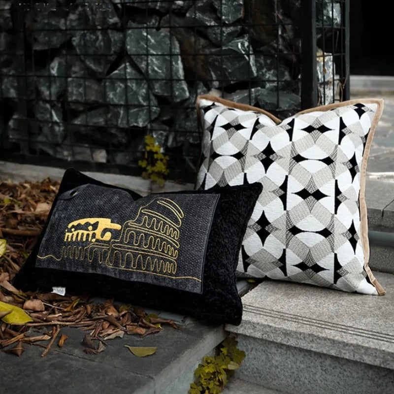 Cushion Cover with Pattern - Soft Fabric