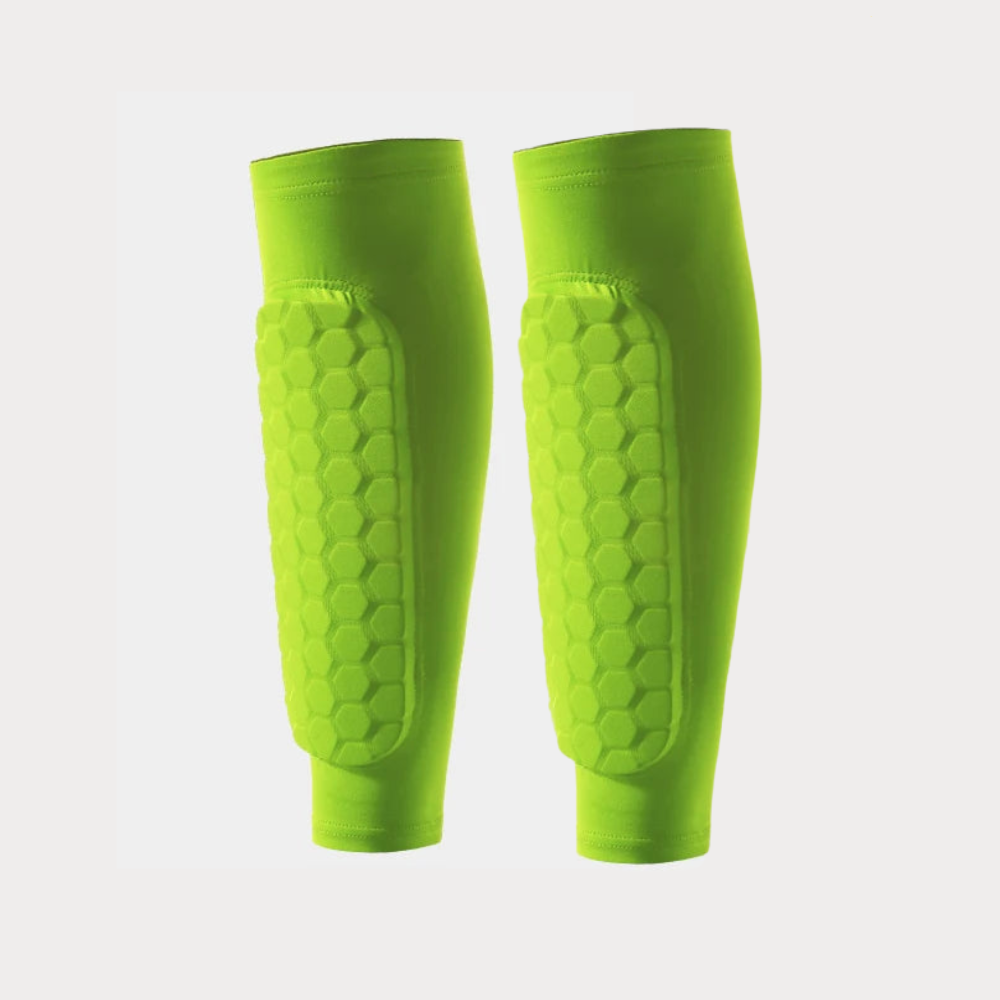 Cushioned Shin Sleeves with Integrated Shockproof Padding & Compression Fit