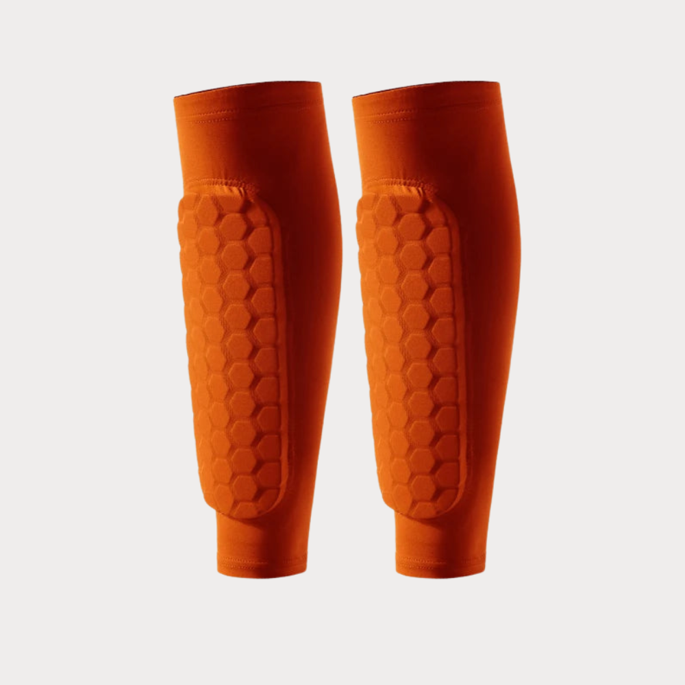Cushioned Shin Sleeves with Integrated Shockproof Padding & Compression Fit