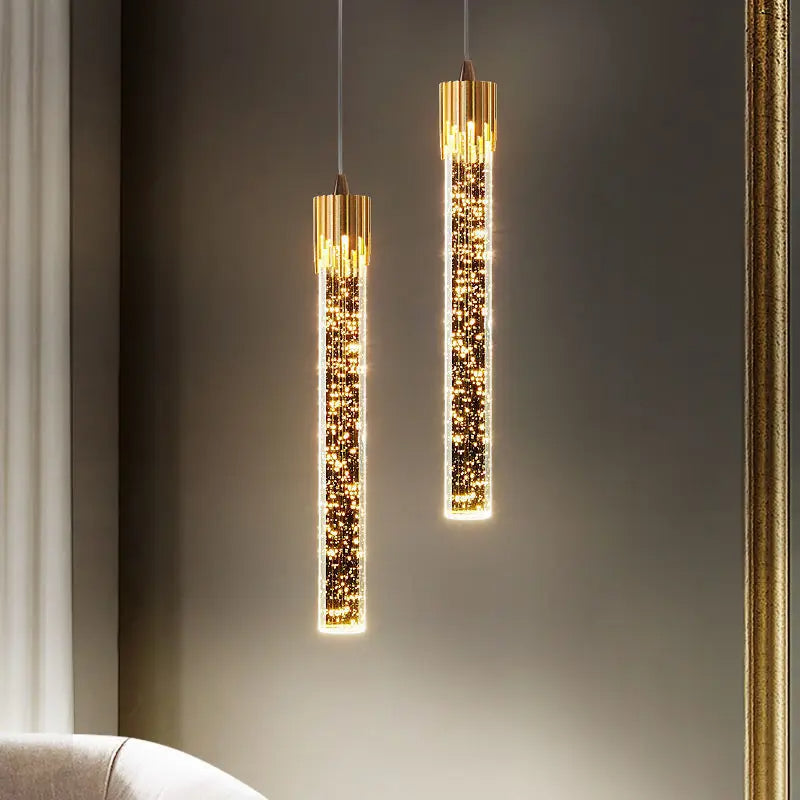 Cylinder Glass Pendant Light