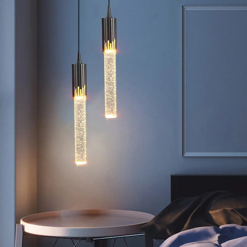 Cylinder Glass Pendant Light