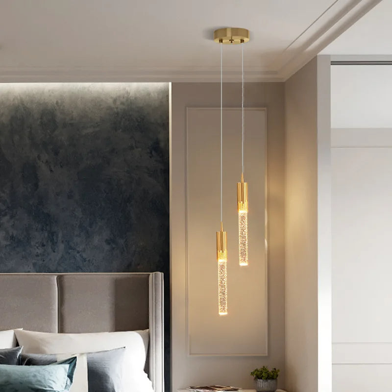 Cylinder Glass Pendant Light