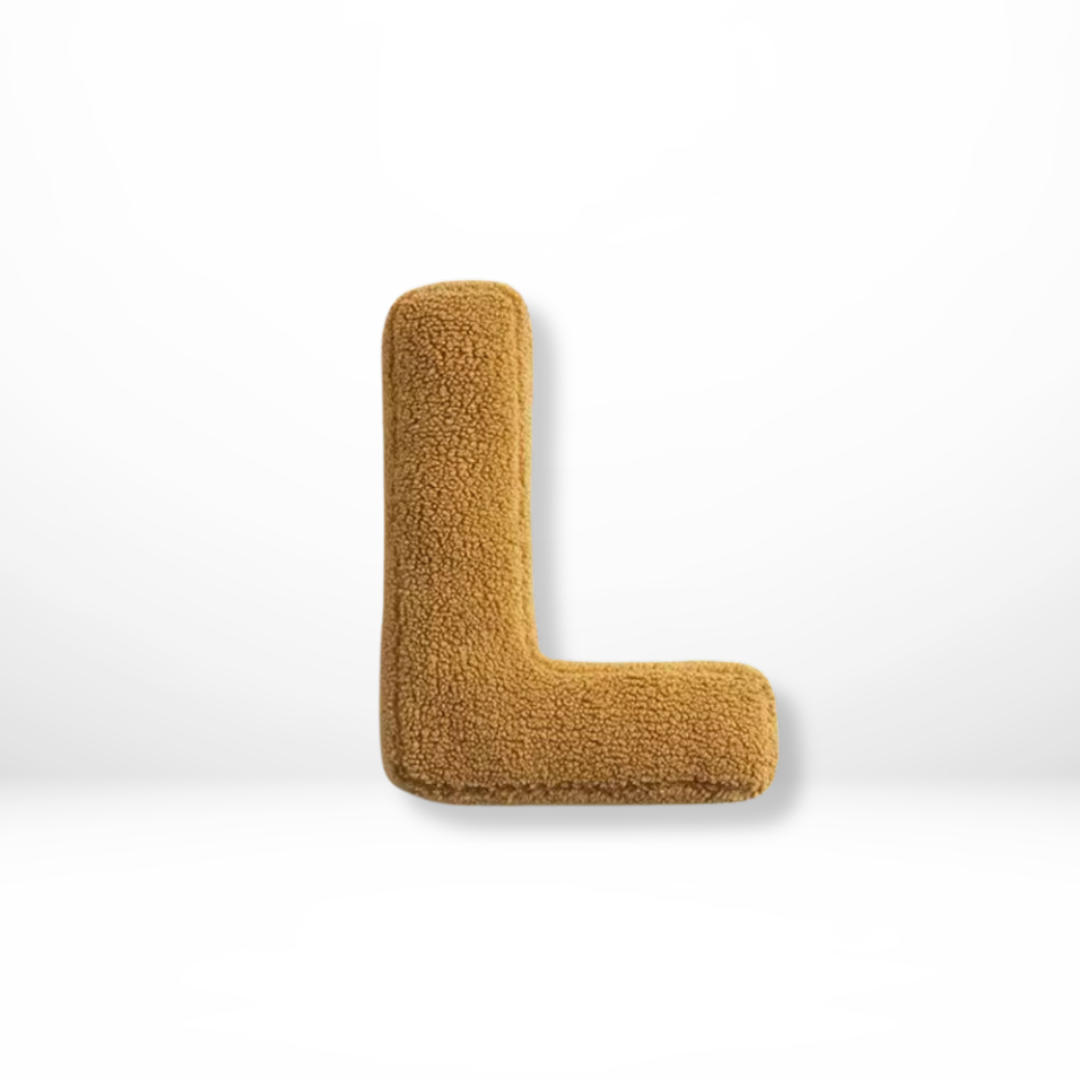 Decorative Alphabet Letter Throw Pillow