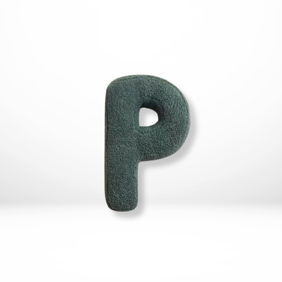 Decorative Alphabet Letter Throw Pillow