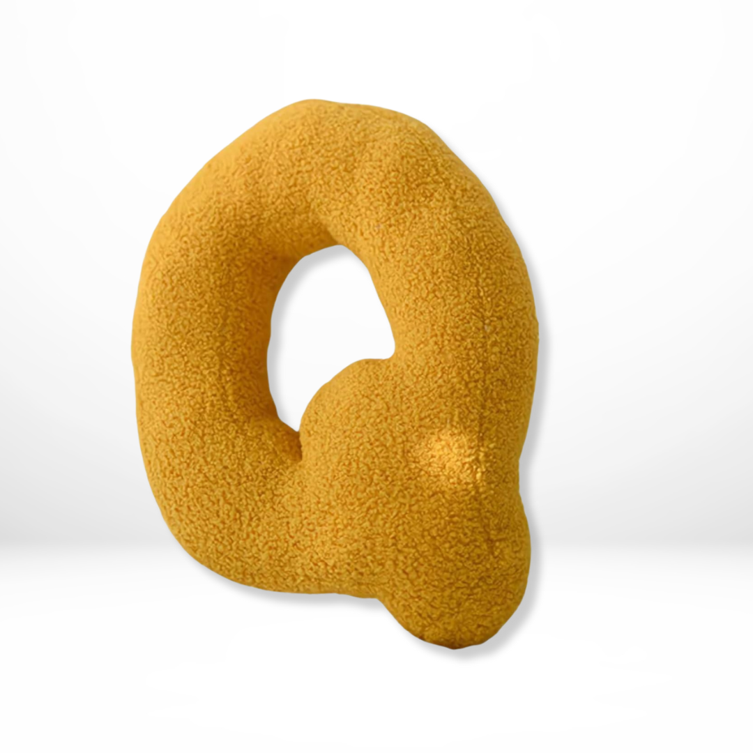 Decorative Alphabet Letter Throw Pillow
