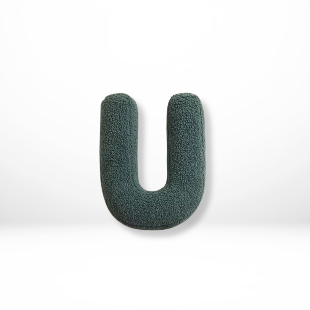 Decorative Alphabet Letter Throw Pillow