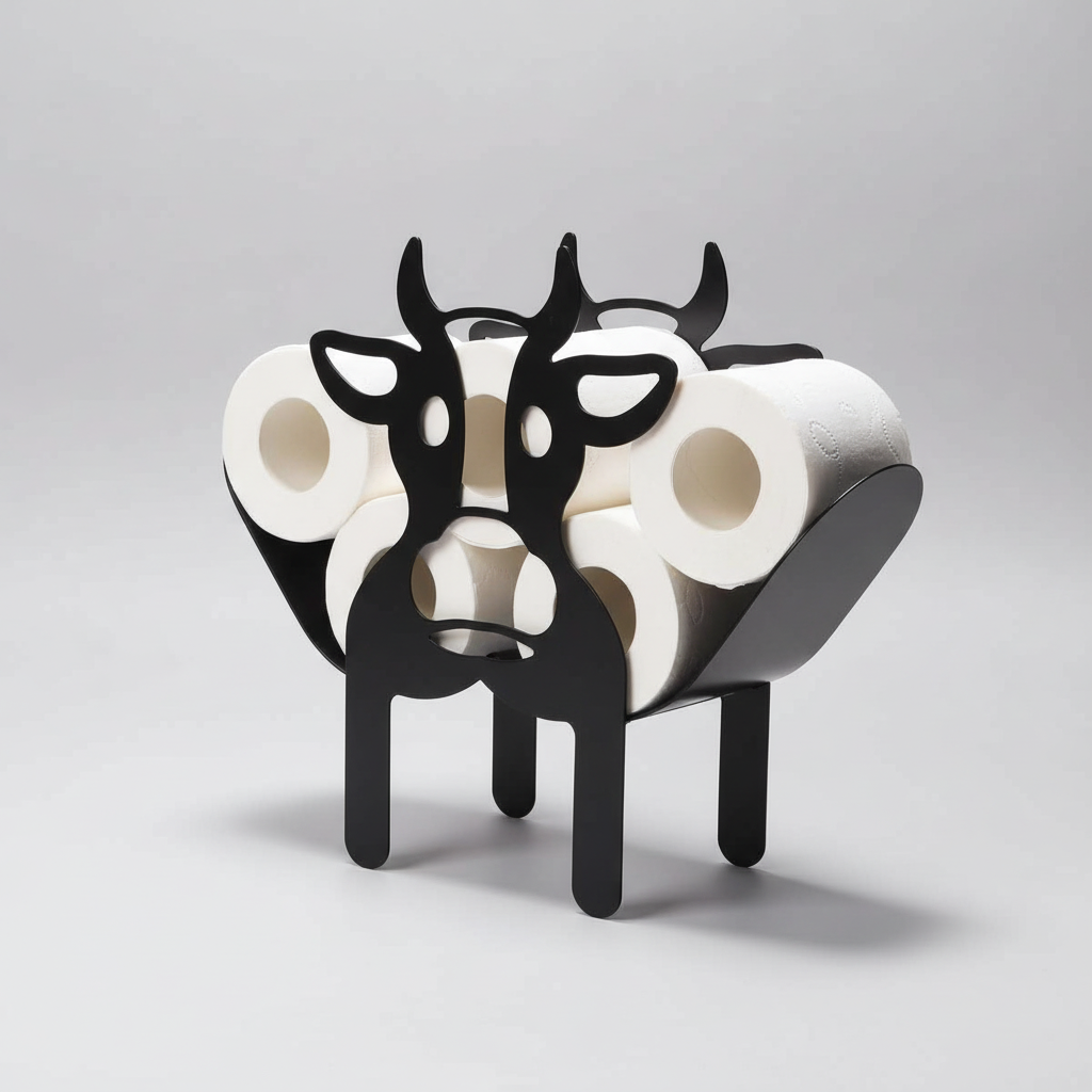 Decorative Animal-Shaped Toilet Paper Holder