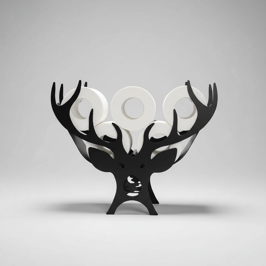 Decorative Animal-Shaped Toilet Paper Holder