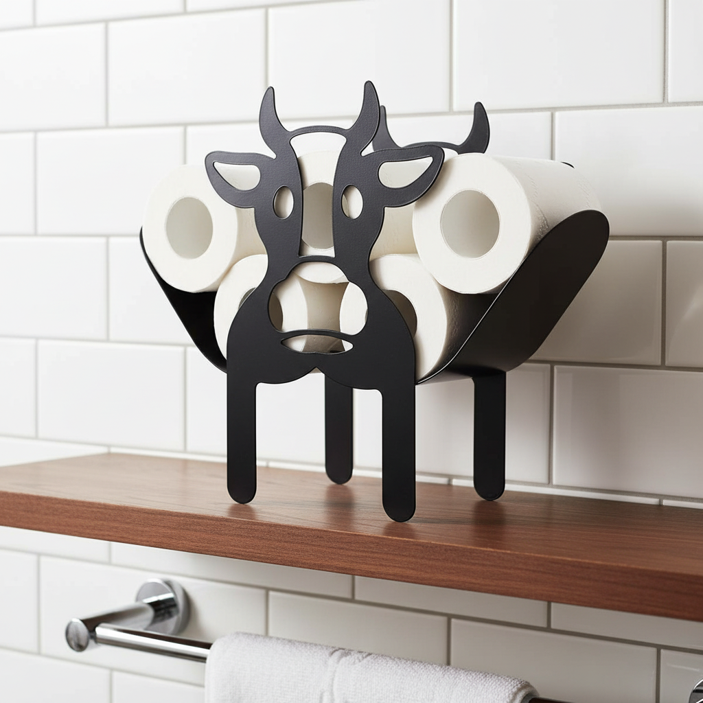 Decorative Animal-Shaped Toilet Paper Holder