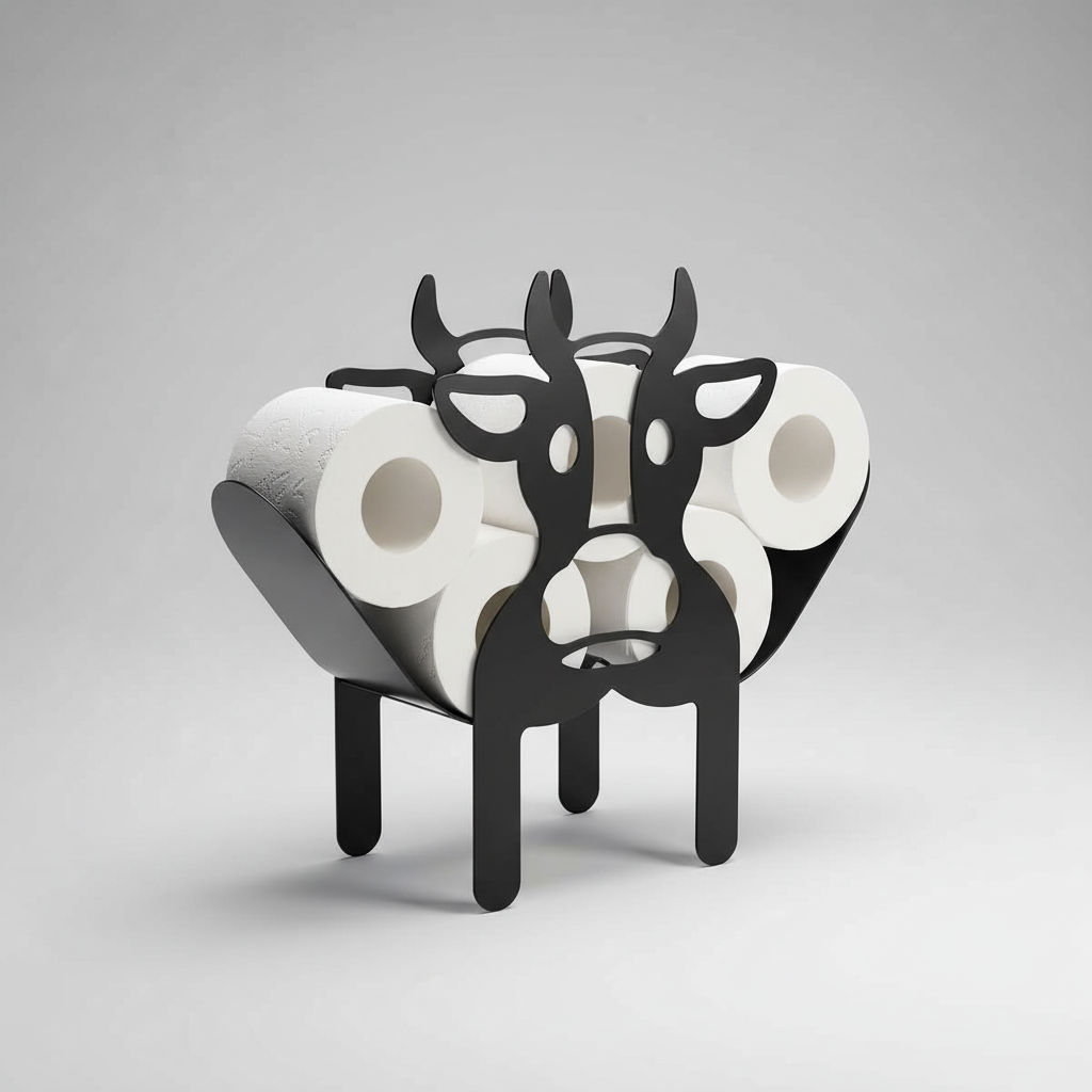 Decorative Animal-Shaped Toilet Paper Holder