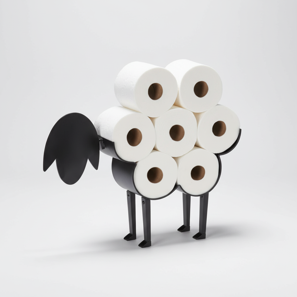 Decorative Animal-Shaped Toilet Paper Holder
