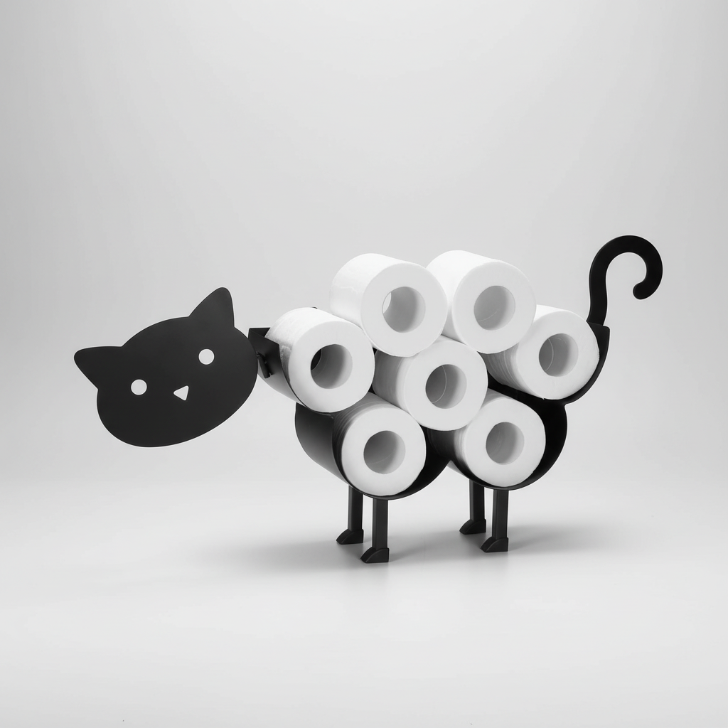 Decorative Animal-Shaped Toilet Paper Holder