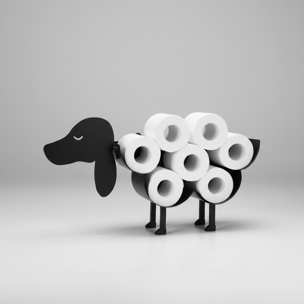 Decorative Animal-Shaped Toilet Paper Holder