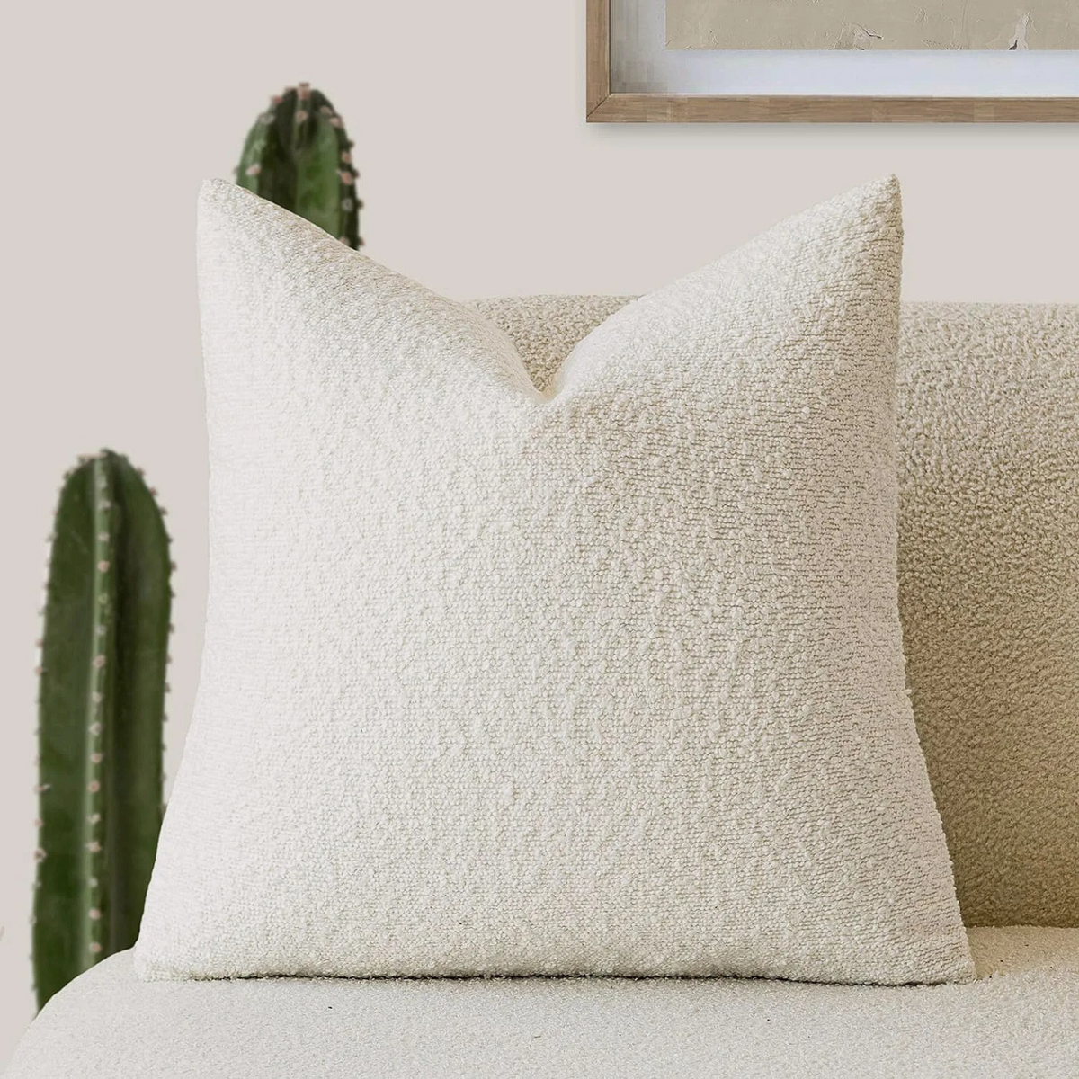 Decorative Bouclé Cushion Cover