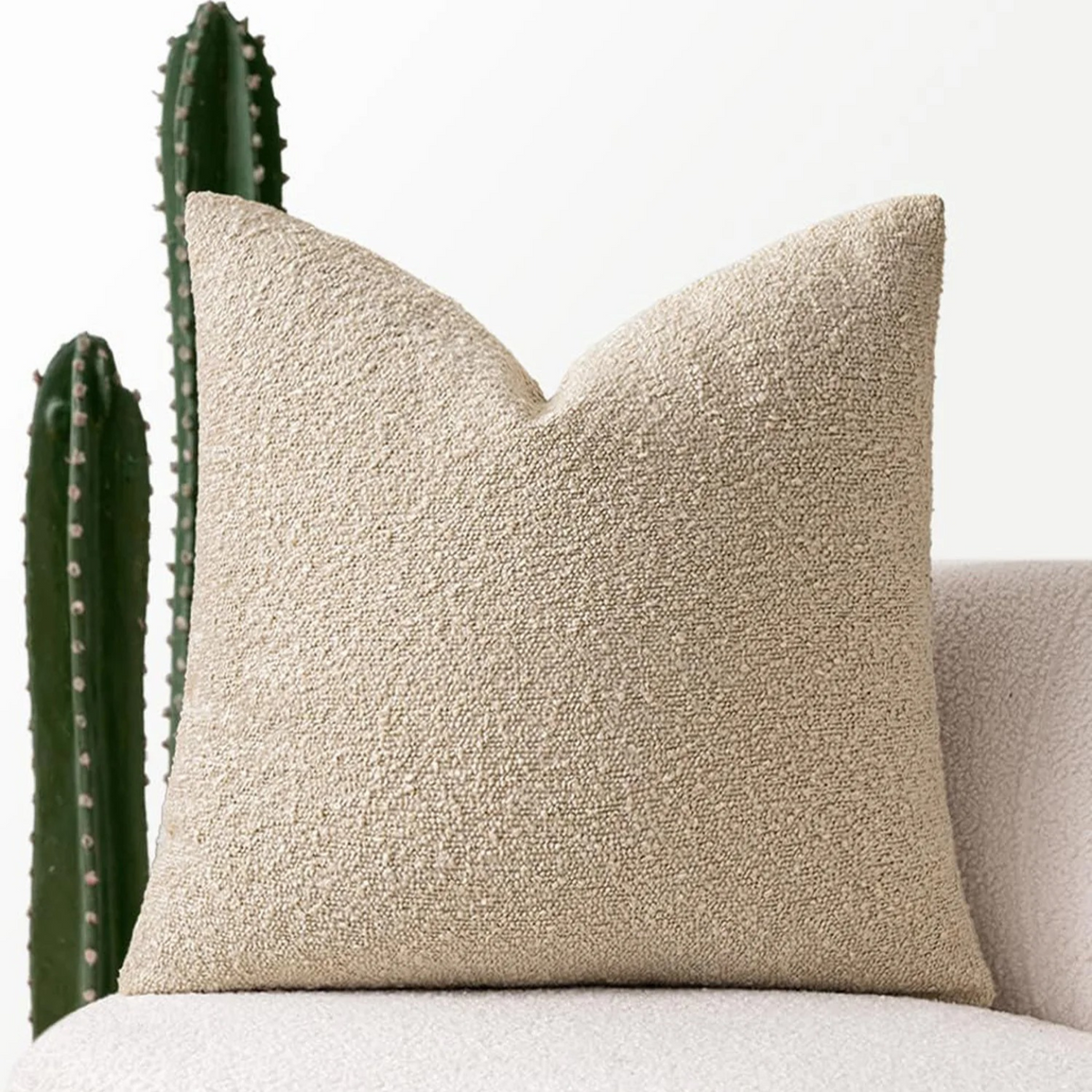 Decorative Bouclé Cushion Cover