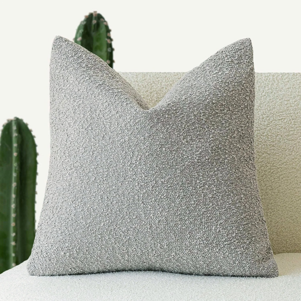 Decorative Bouclé Cushion Cover